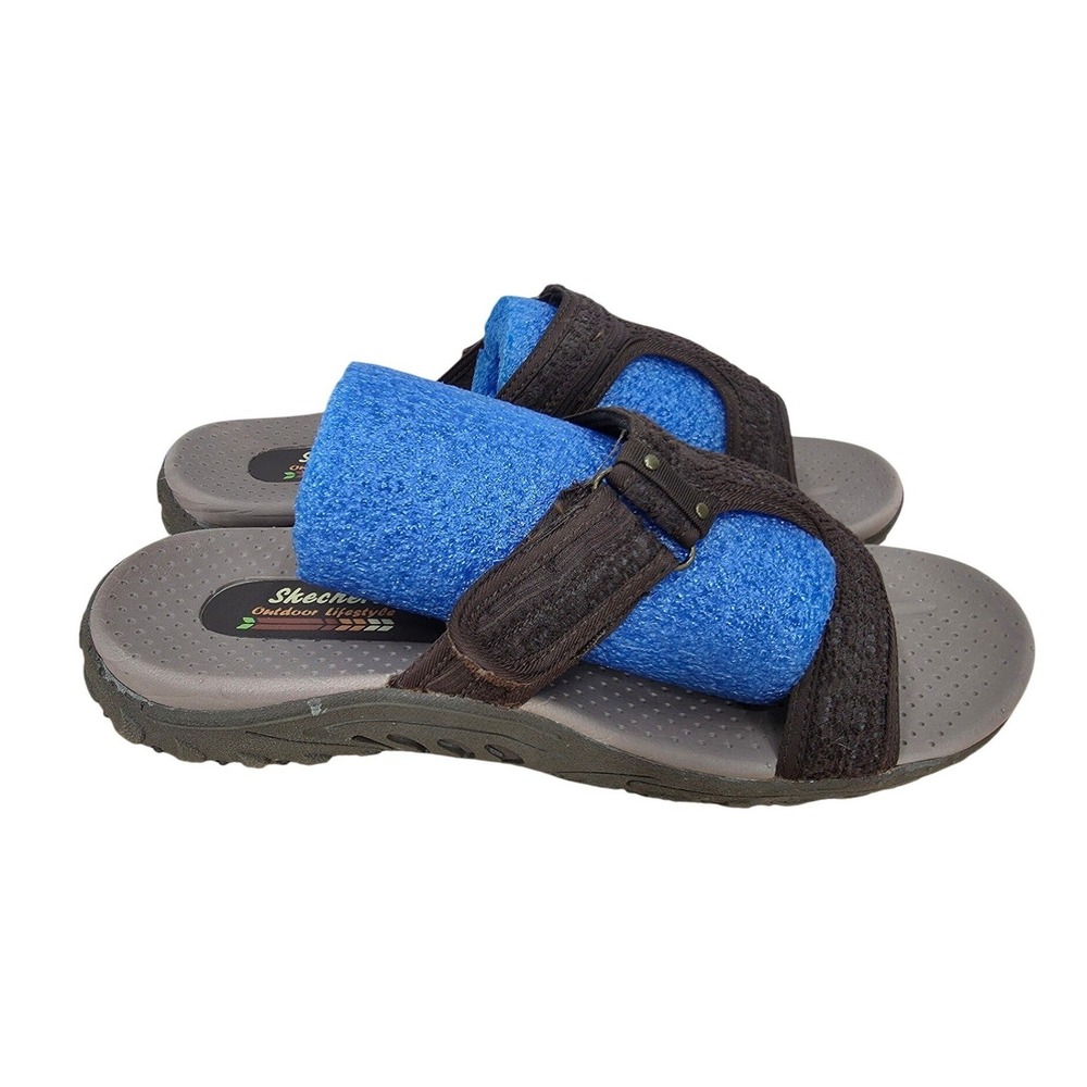 Skechers Outdoor Lifestyle Slide Sandals Womens 9 Chocolate Brown Summer 40790